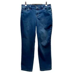 Talbots Petites Jeans Women's 8P Blue Stretch Denim Casual Straight EUC
